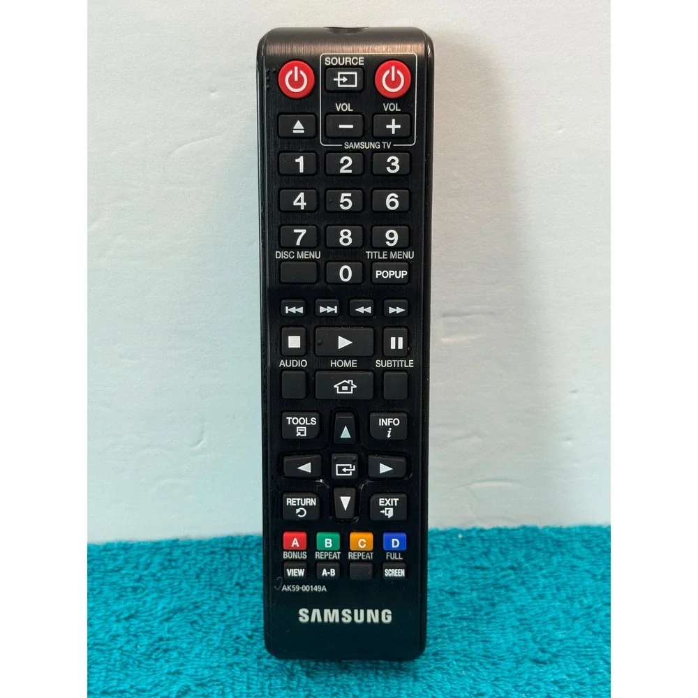 Samsung AK59-00149A Remote Control for DVD Blu-ray Player Black Handheld